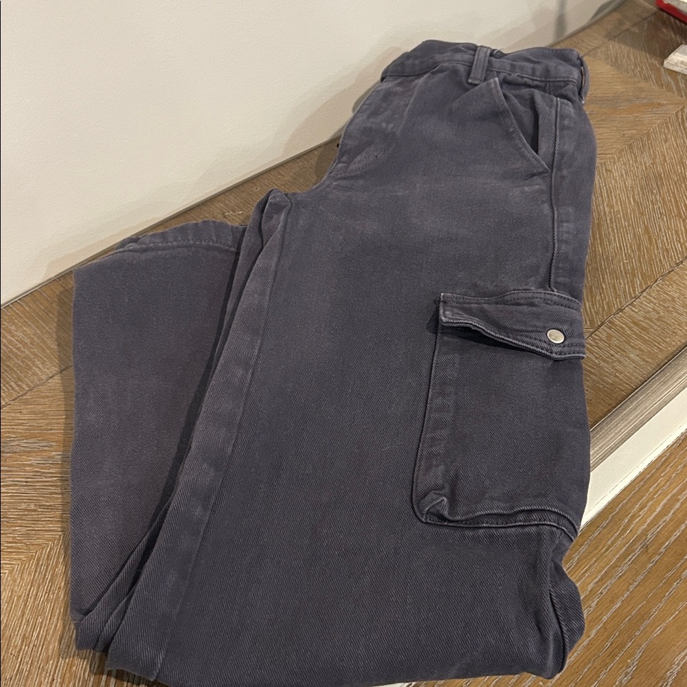 PacSun Dark Gray Flare & Wide Leg Jeans